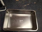 Open Box Kirecoo Stainless Steel Cat Litter Box XL- Metal High Sided Cat Pan, Large Stainless Steel Box, Indoor Litter Tray, Non Stick, No Smell, Easy