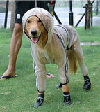 Large dogs go out waterproof raincoat
