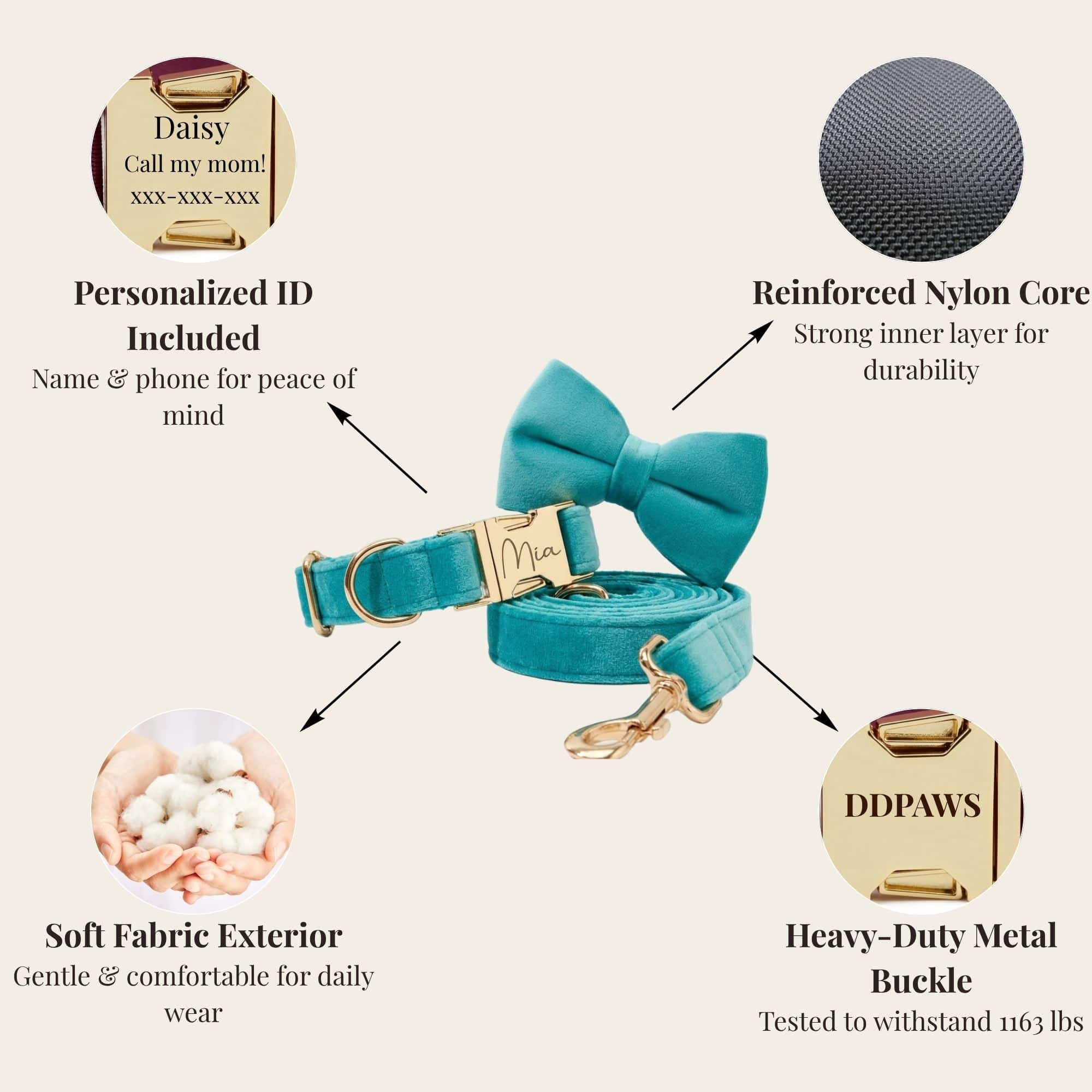 Turquoise Stone Velvet Set