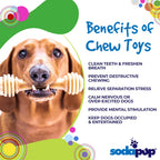 Honey Bone Nylon Dog Toy for Aggressive Chewers | Indestructible | USA Made