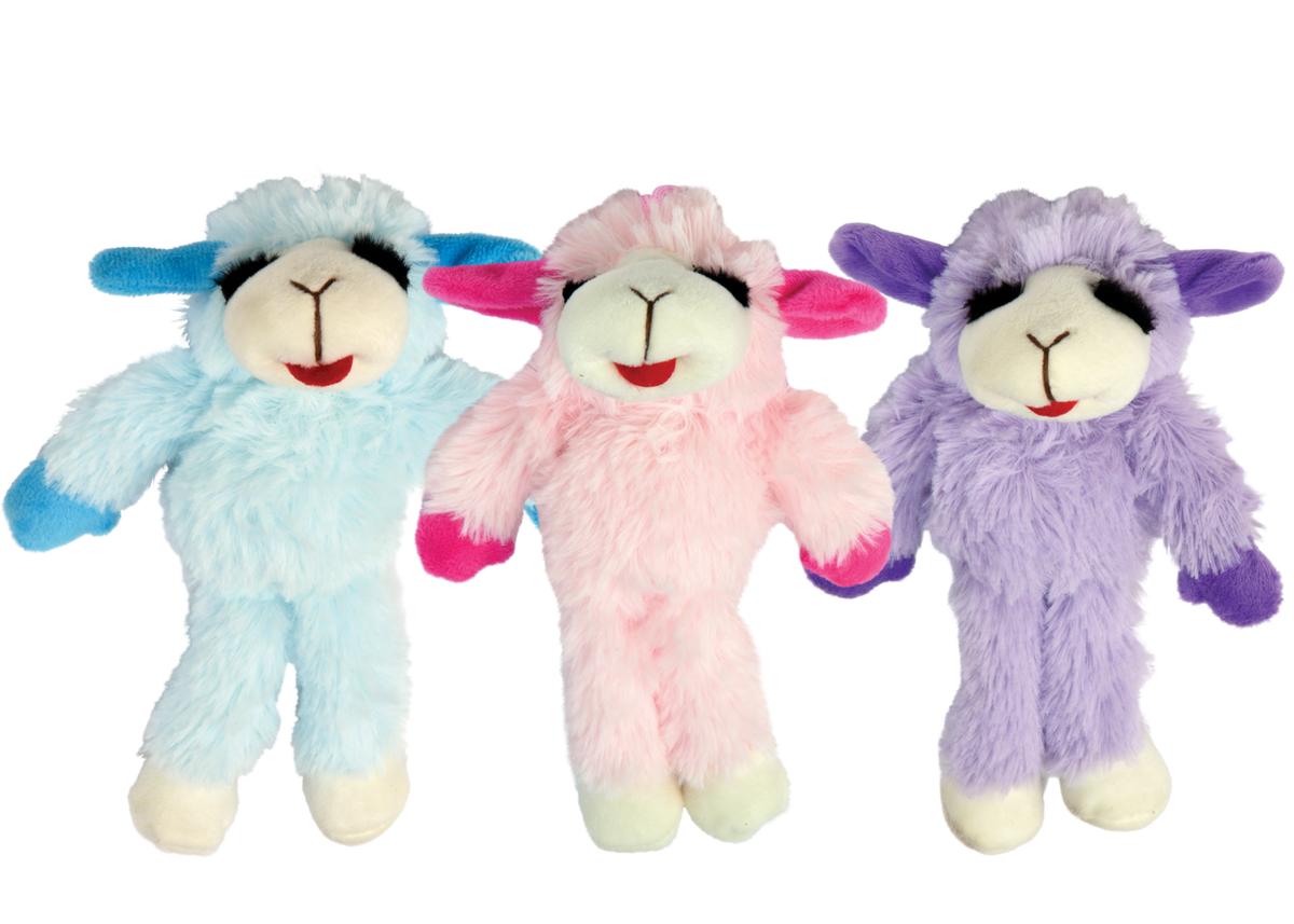 Multipet Floppy Lamb Chop - Assorted Colors 14"