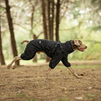 Adjustable Waterproof Dog Raincoat with Harness Reflective 4-Leg Jacket S–5XL