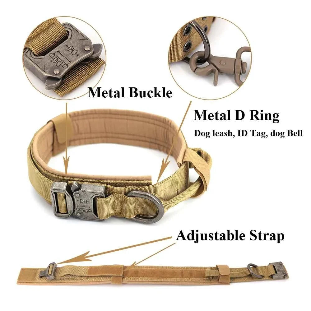 Heavy Duty No Pull Dog Harness and Leash Set – Tactical Training Vest for Medium to Large Dogs