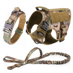Heavy Duty No Pull Dog Harness and Leash Set – Tactical Training Vest for Medium to Large Dogs