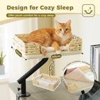360° Rotatable Cat Bed Stand for Indoor Cats