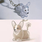 Clear Puppy Hair Memorial Keepsake Capsule | Pet Fur Container DIY Pendant Keychain