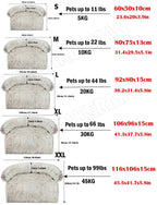 Washable blanket Sofa cover Large dog bed Sofa plush dog pet House sofa cushion plush warm kennel pet cat puppy cushion