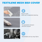 Cooling Raised Pet Cot with Chew Proof Washable Breathable Mesh and Metal Frame