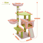 Flower Multi-Level Cat Tower with Sisal Covered Scratching Posts