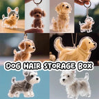 Clear Puppy Hair Memorial Keepsake Capsule | Pet Fur Container DIY Pendant Keychain