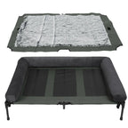 Raised Dog Bed with Cooling Breathable Mat and Soft Plush