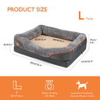 Large Orthopedic Dog Bed with Memory Foam