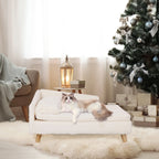 Nordic Pet Stool Bed with Cozy Waterproof Pad