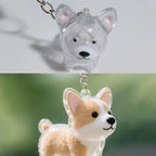 Clear Puppy Hair Memorial Keepsake Capsule | Pet Fur Container DIY Pendant Keychain