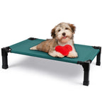 Cooling Raised Pet Cot with Chew Proof Washable Breathable Mesh and Metal Frame