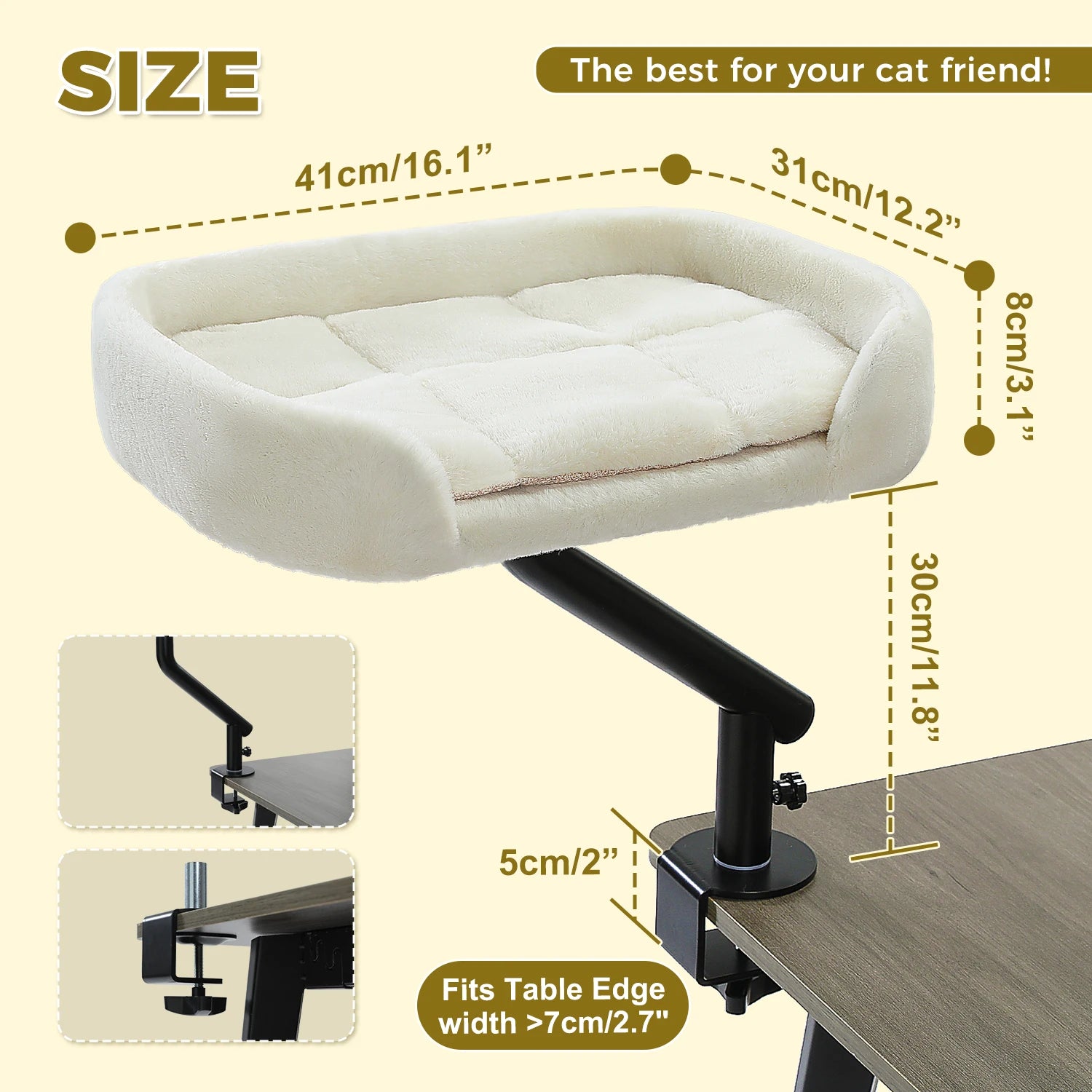 360° Rotatable Cat Bed Stand for Indoor Cats