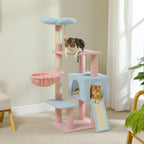Flower Multi-Level Cat Tower with Sisal Covered Scratching Posts