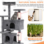 Cat Condo with Sisal-Covered Scratching Posts