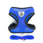 Breathable Mesh Cat Harness and Leash Set | Reflective Soft Vest for Small Cats and Dogs