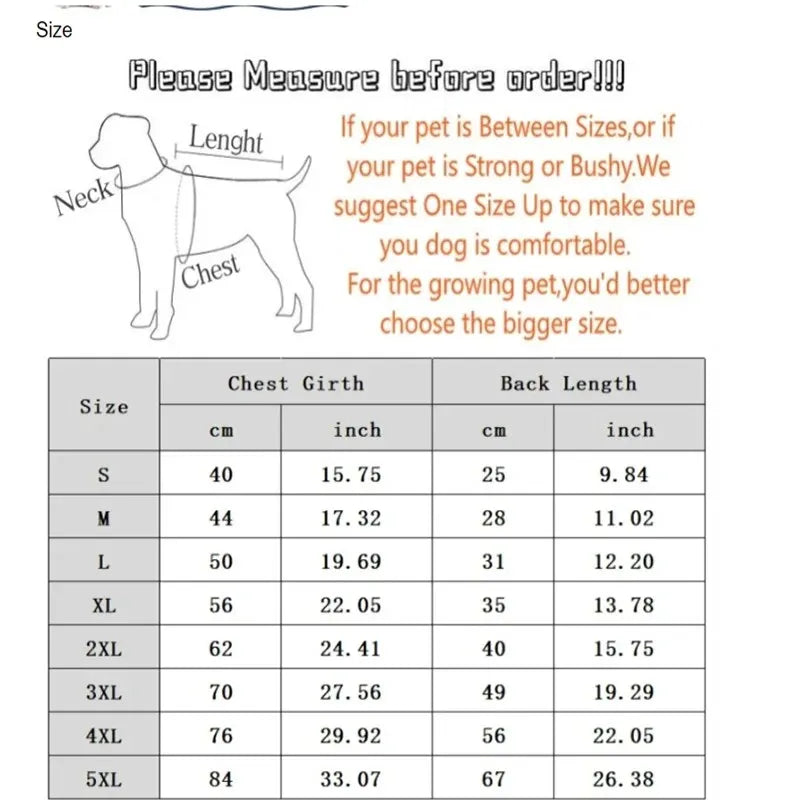 Winter Warm Thick Down Jacket for Small & Medium Dogs