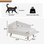Nordic Pet Stool Bed with Cozy Waterproof Pad
