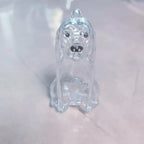 Clear Puppy Hair Memorial Keepsake Capsule | Pet Fur Container DIY Pendant Keychain