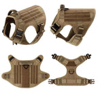 Heavy Duty No Pull Dog Harness and Leash Set – Tactical Training Vest for Medium to Large Dogs
