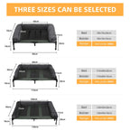 Raised Dog Bed with Cooling Breathable Mat and Soft Plush