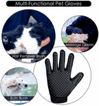 Silicone Pet Grooming Gloves – Fur Remover Mittens, 1 Pair