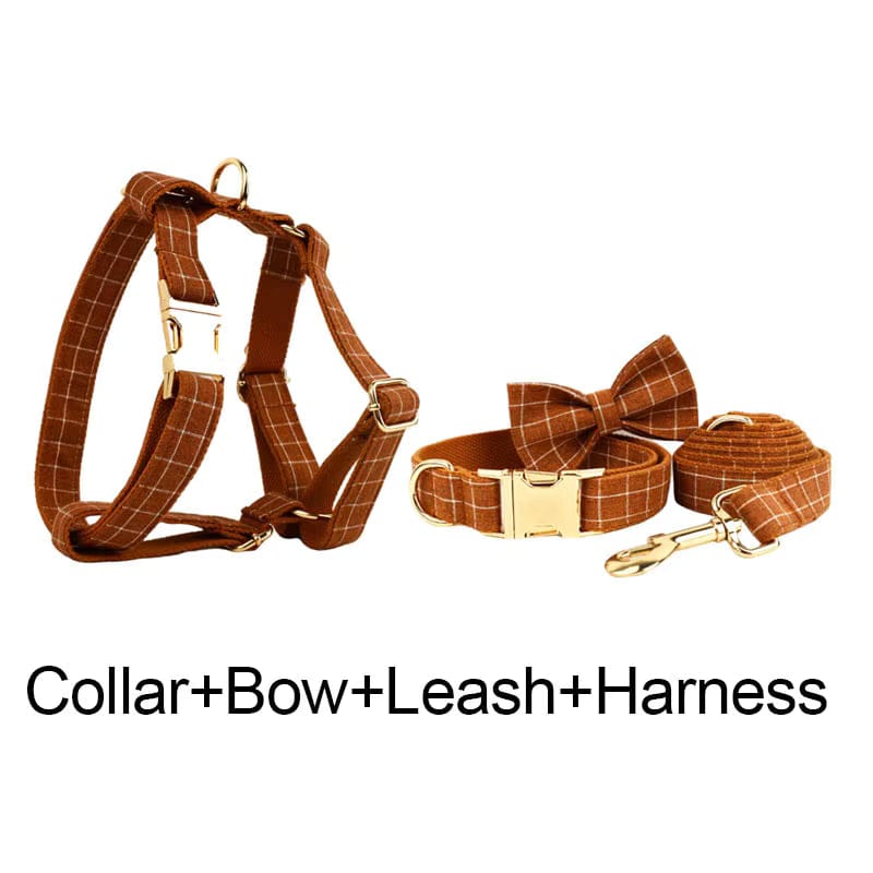 Classic Brown Plaid Set
