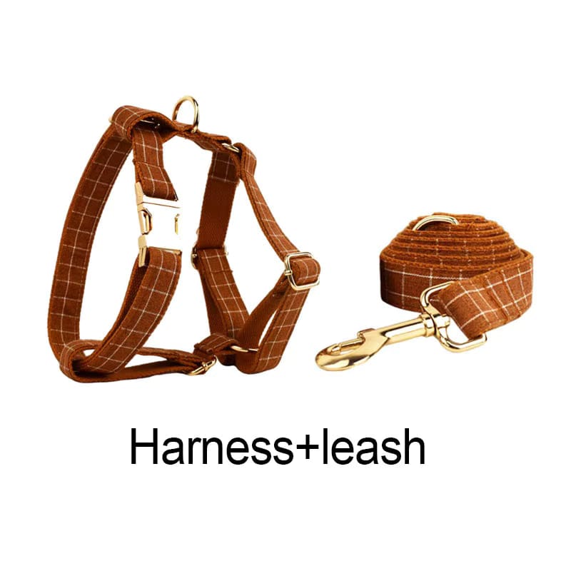 Classic Brown Plaid Set