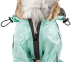 Dog Helios ® 'Torrential Shield' Waterproof and Adjustable Full Body Dog Raincoat