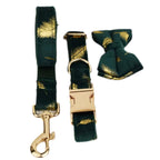 Green Feather Velvet Set