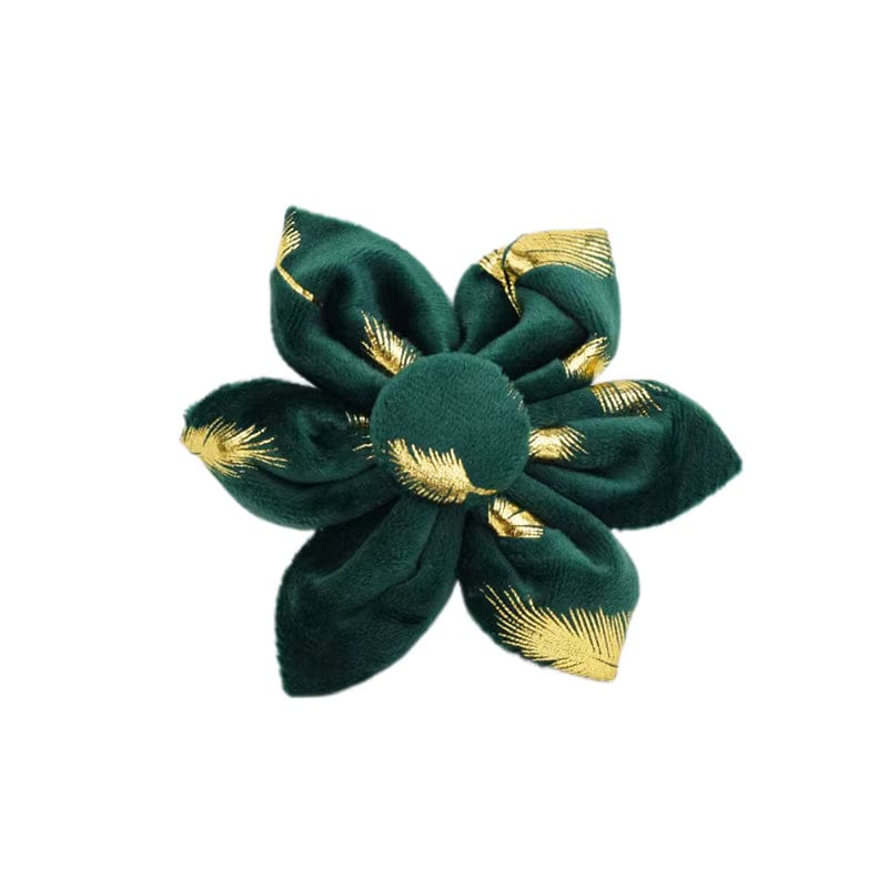 Green Feather Velvet Set