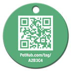 PetHub QR Pet ID Tag – Classic Aluminum