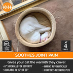 K&H Pet Products Thermo-Kitty Bed Indoor Heated Cat Bed – Safe, Energy Efficient & Washable