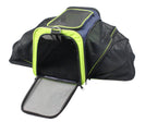Pet Life ® 'Roomeo' Airline Approved Dual Expandable and Folding Collapsible Fashion Travel Pet Dog Carrier Crate