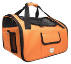 Pet Life ® 'Ultra-Lock' Collapsible Safety Travel Wire Folding Pet Dog Carseat Car Seat Carrier crate