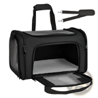 Portable Mesh Pet Carrier Bag with Fleece Lining