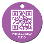 PetHub QR Pet ID Tag – Classic Aluminum