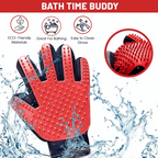 Silicone Pet Grooming Gloves – Fur Remover Mittens, 1 Pair