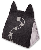 Touchcat ® 'Kitty Ears' Travel On-The-Go Folding Designer Fashion Pet Cat Bed House w/ Hanging Teaser Toy