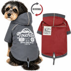 Touchdog 'Cloudburst' Reversible Fashion Waterproof Dog Raincoat